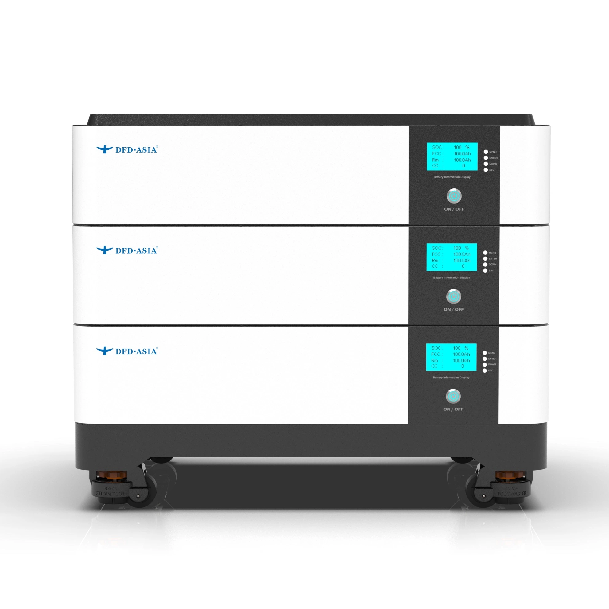 DFD pilhas residenciais solares empilhadas armazenamento de energia empilhado para Backup Use bateria LiFePO4