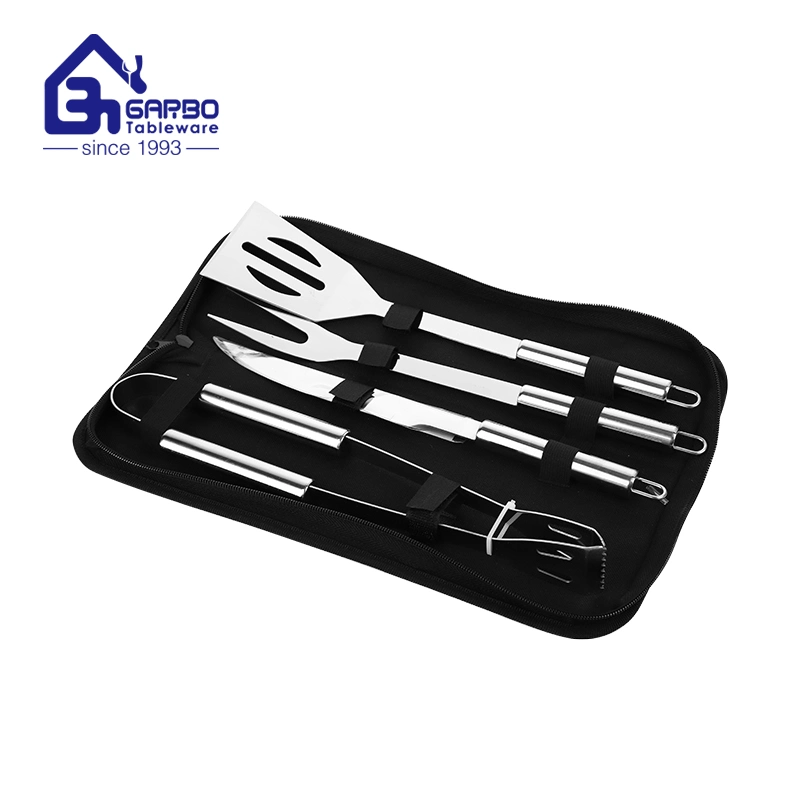 Original Factory Wholesale/Supplier 3PCS Stainless Steel Kitchen Tools Set Grilling Utensils Tools Set Stainless Steel BBQ Tools Gift Kitchen Grilling Accessories