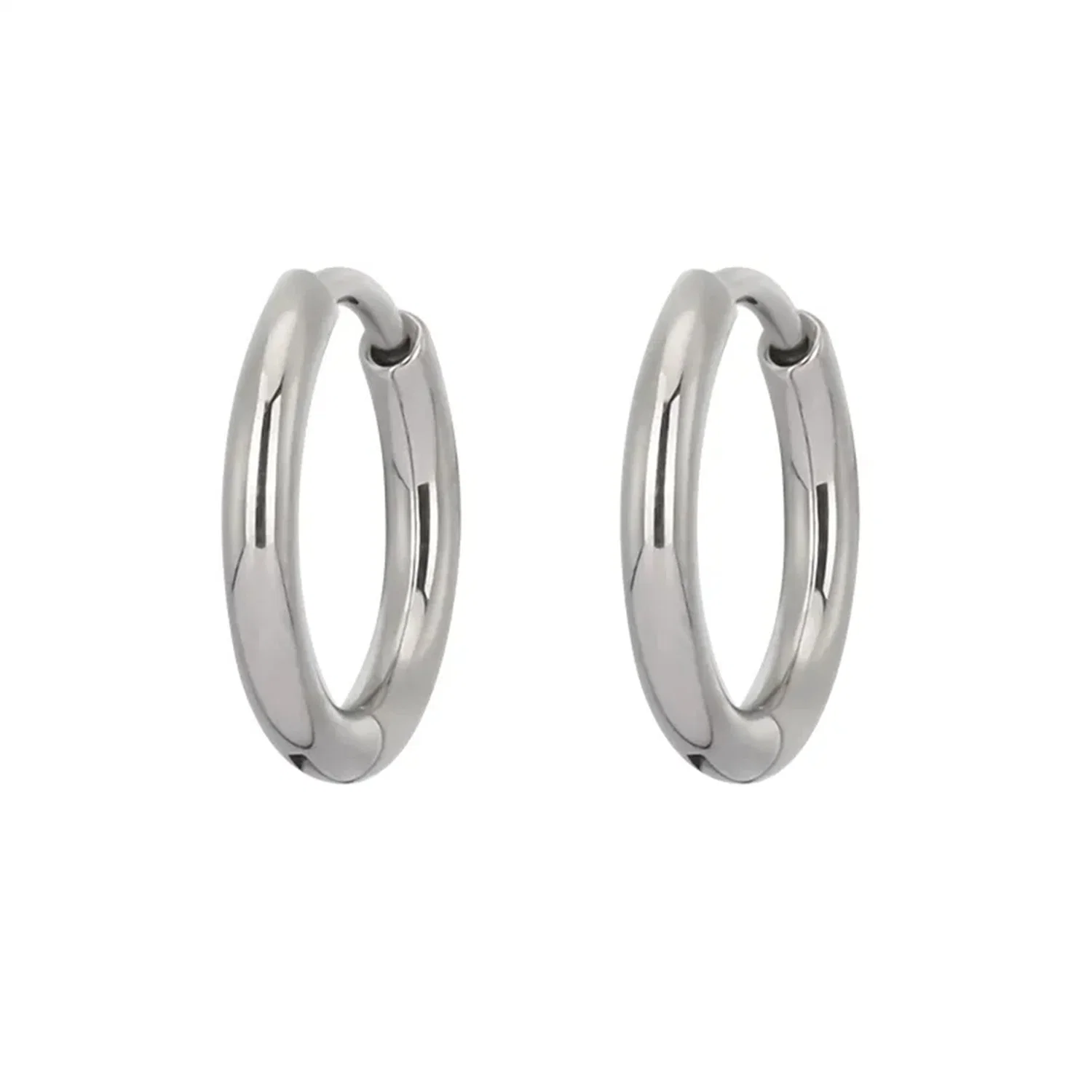 Body Piercing Jewelry Titanium High Polished Segment Earring Hoop Ring Tper99