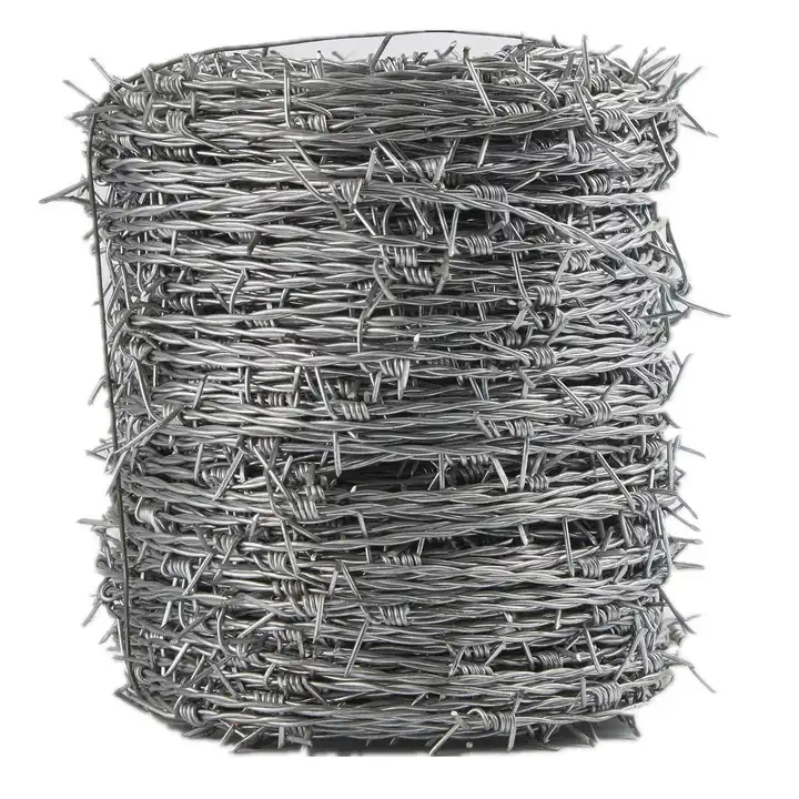 Hot-Dipped Galvanized Barbed Wire Price Per Roll Factory Direct Sale Barbed Wire Single Twisted Barbed Wire for Sale