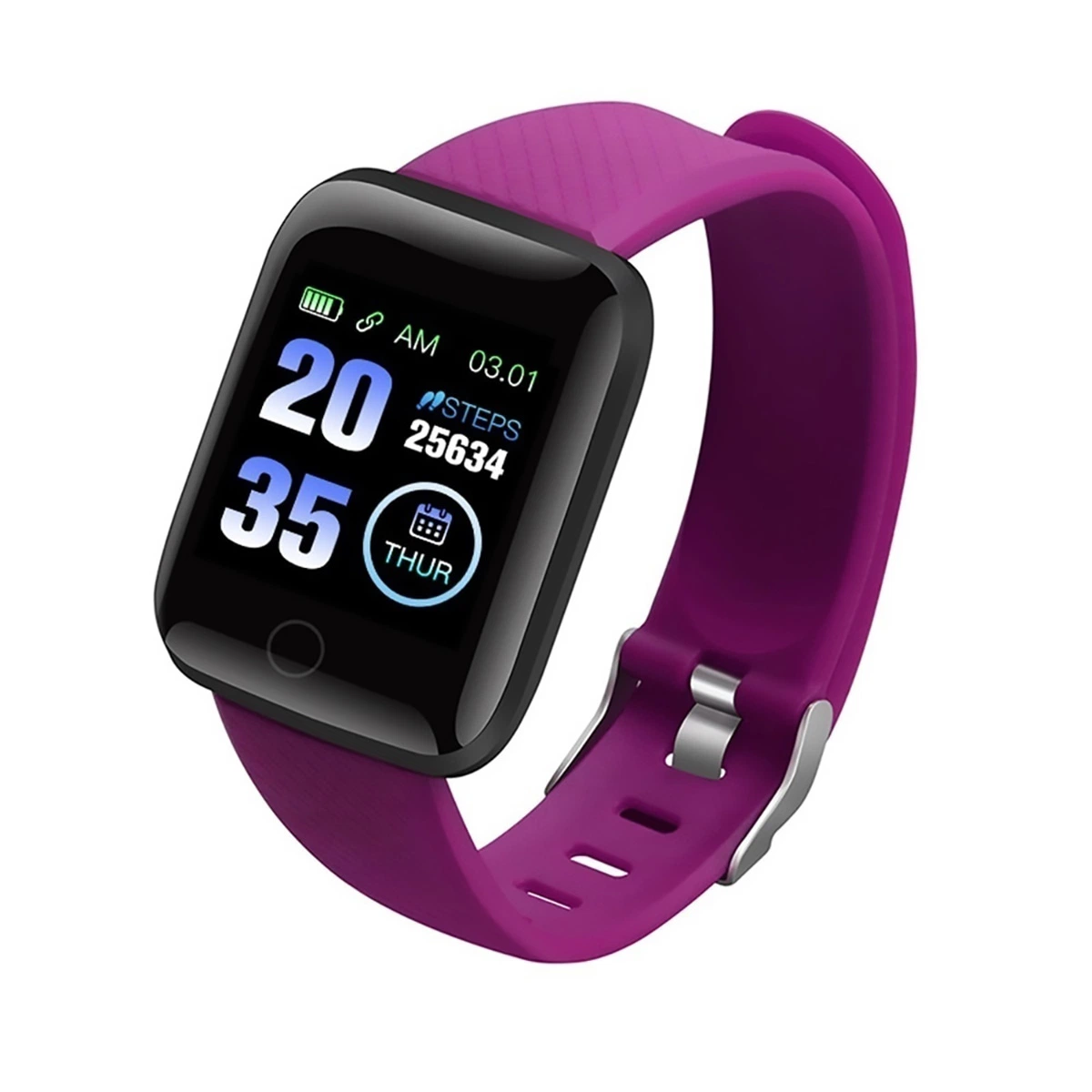 116 Plus D13 Smart bracelete de relógio Bluetooth da banda de freqüência cardíaca a pressão arterial Monitor Fitness Silicone Tracker Pedómetros Sports