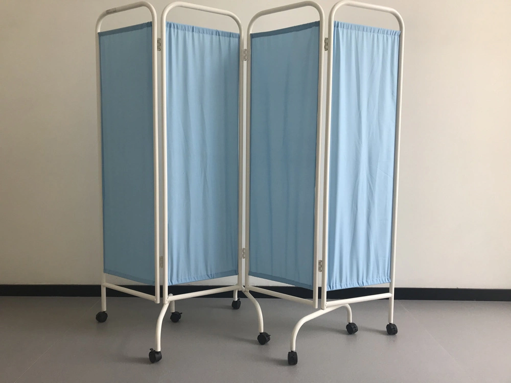 Mobilier d'hôpital en acier inoxydable rideau pliable médical rideau de confidentialité Rideaux pliants pour lit d'hôpital