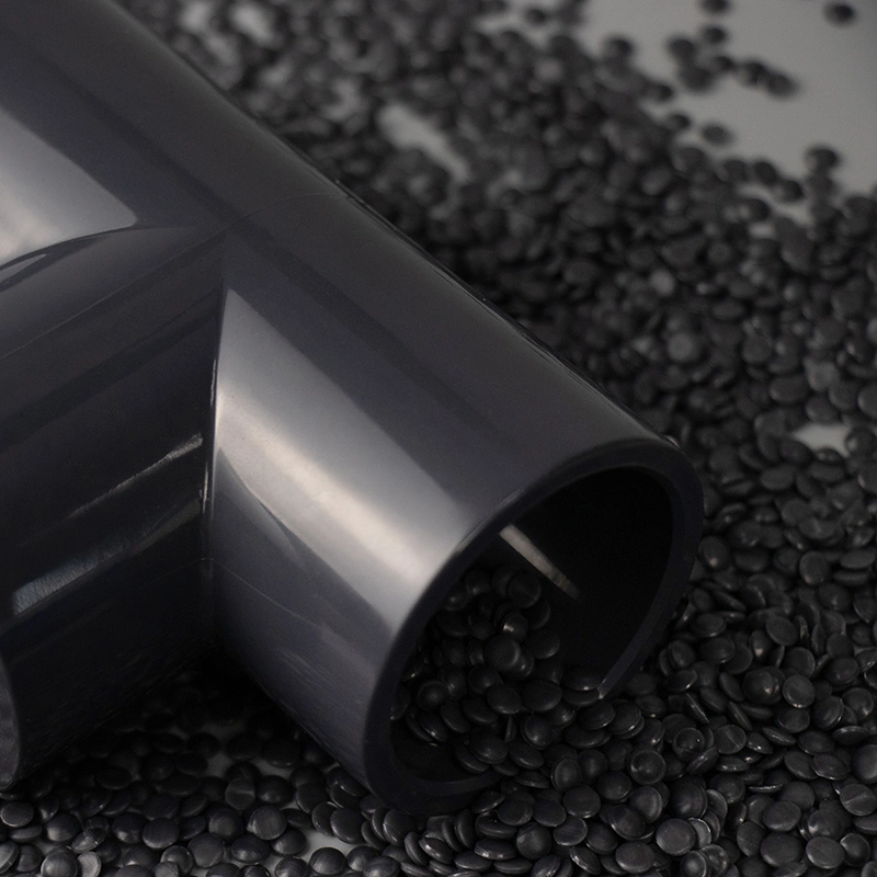 Black PVC Pipe Fittings Compound PVC Granules for Water Tube