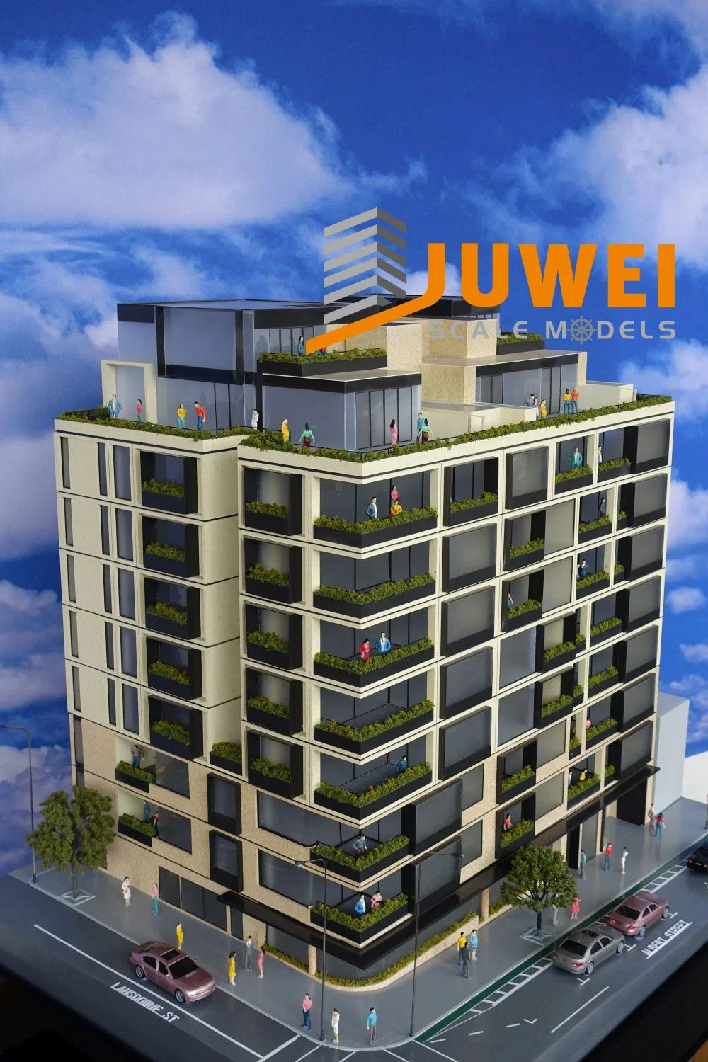 Plastic Scale Model Making of Apartment (JW-72)