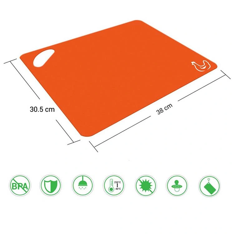 6pzas flexible de plástico de cocina tabla de cortar verduras de corte Cuttingboard plegable