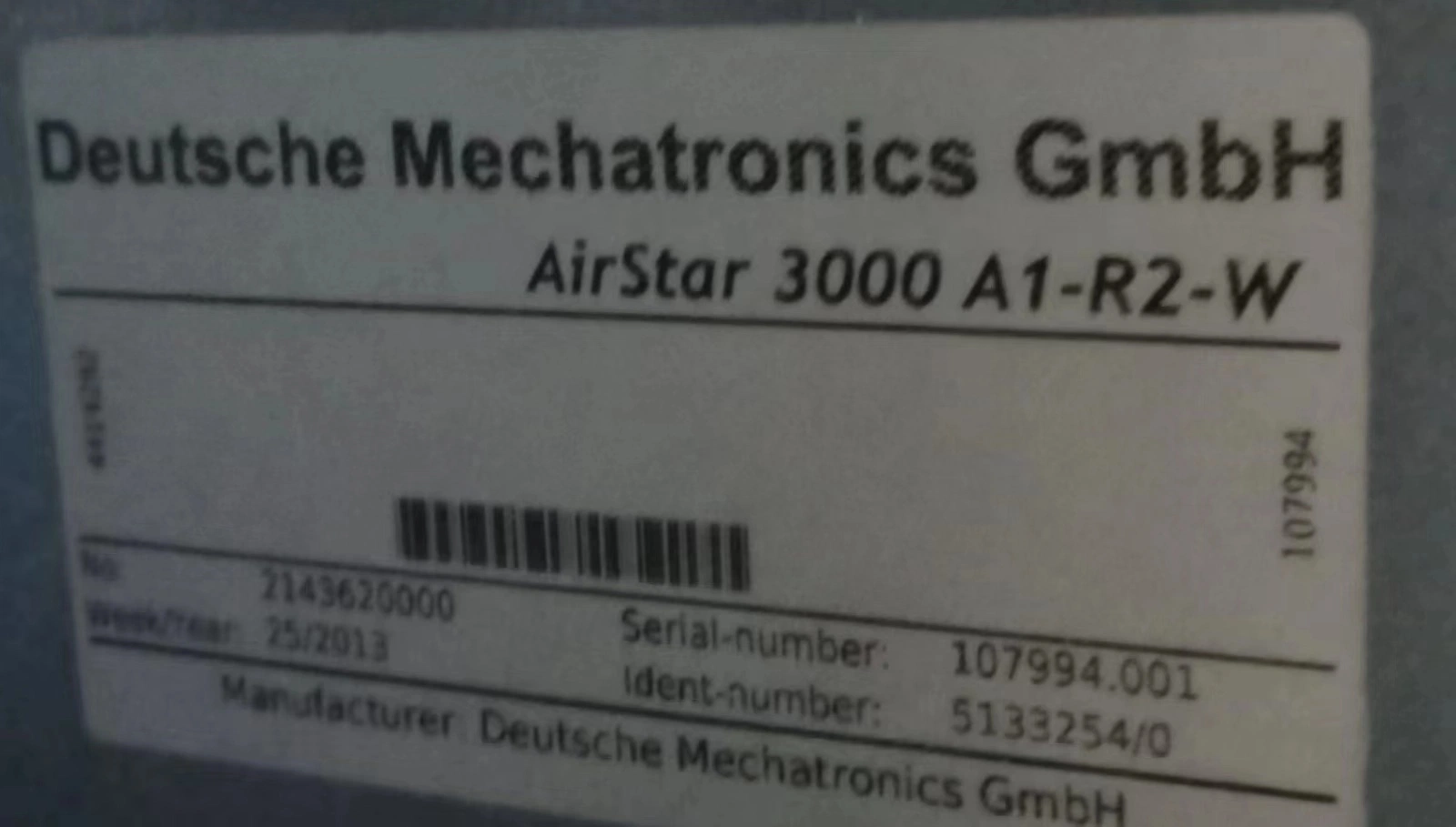 جهاز التحكم Air Star 3000 A1-R2-W جهاز التحكم Airstar 3000 B-R1-L طاقة Heidelberg Sm52 Sm52 CD74 XL75 Sm102 CD102 XL105