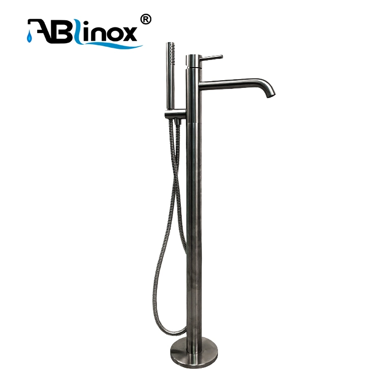 Standing Stainless Steel Bathroom Basin Kitchen Faucet Stopcock Water Tap