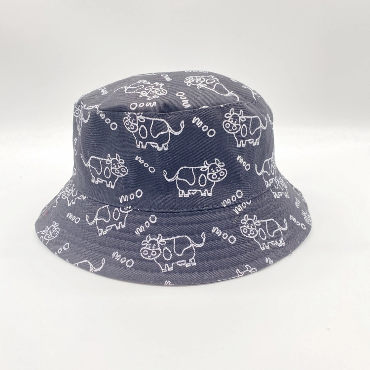 Custom OEM Printing Fishing Bucket Hat with Woven Label