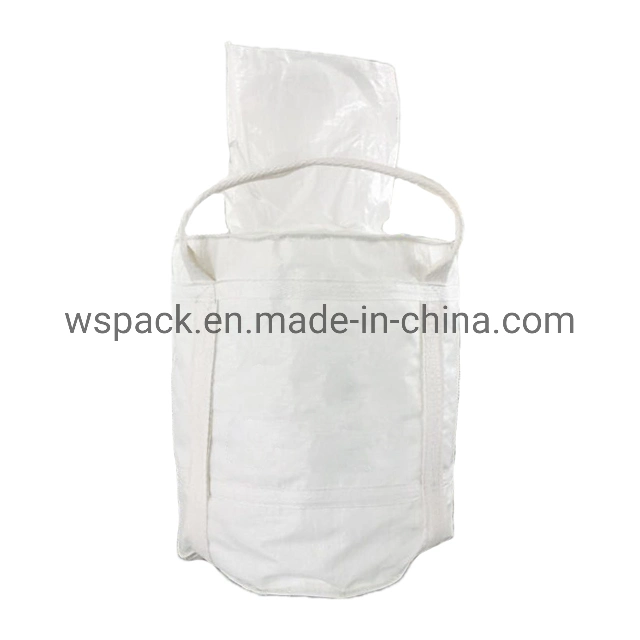 Bolsa de grado alimenticio 500kg Bolsa Jumbo de Alimentación Animal 600kg Harina Big Bag Supplier800kg Industrial Powder Bolso Top Spout inferior Polvo de material de boquilla