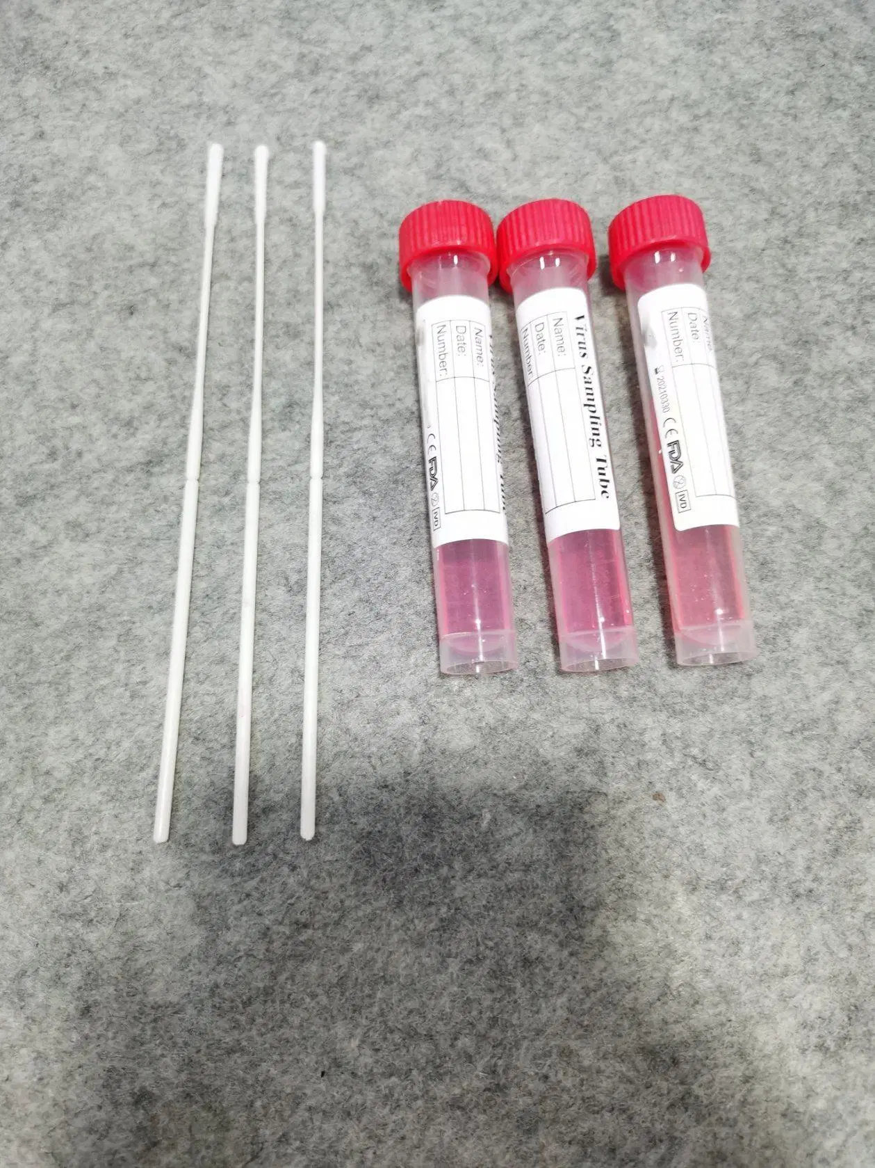 A VTM Nylon Swab flocados vírus descartáveis do Tubo de Amostragem