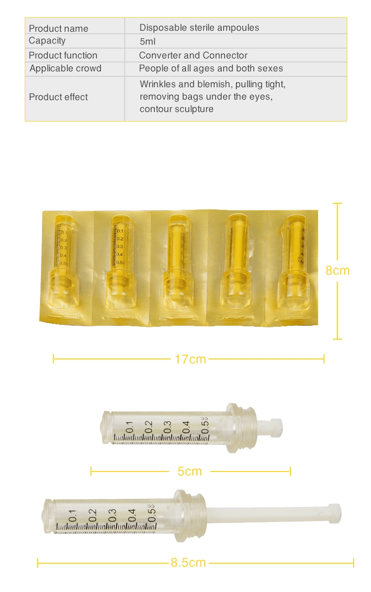 Caneta Hyaluron 0,5Ml seringa /Ampolas/agulha estéril descartável