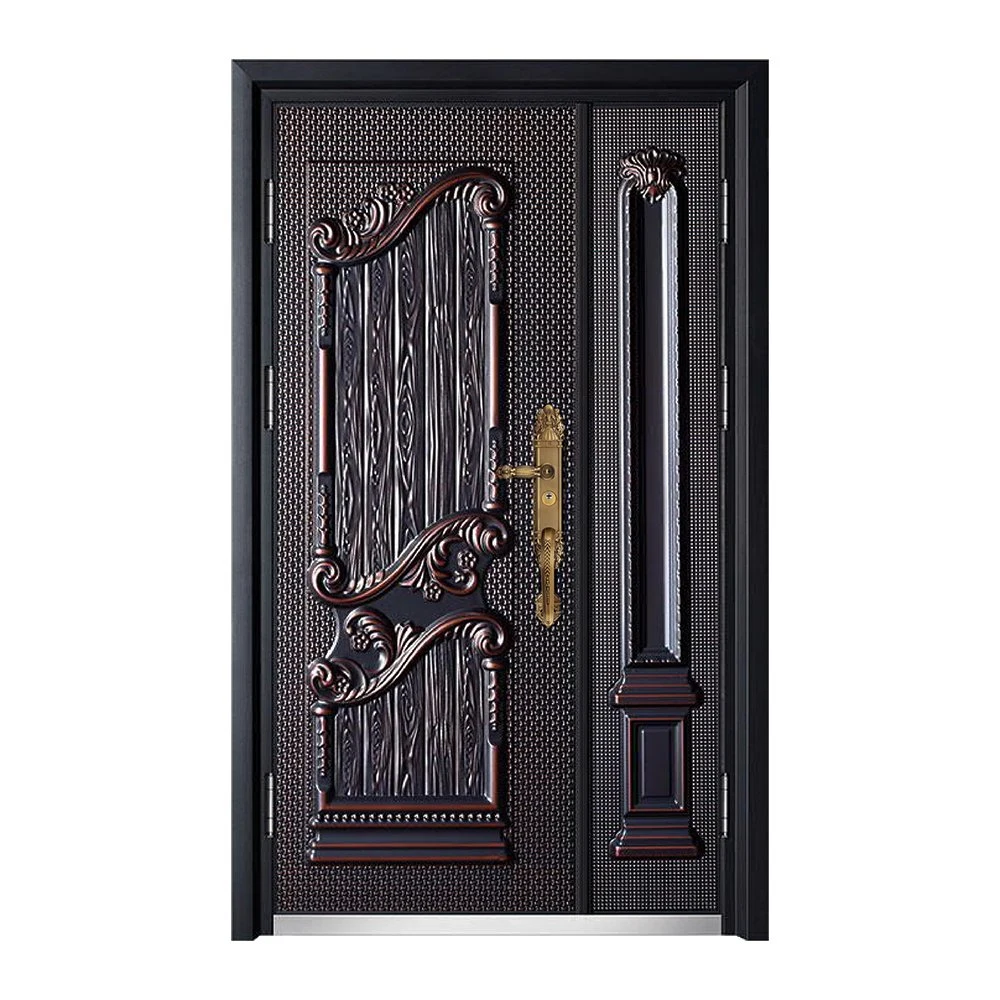 Turkey Design Steel Security Door Entrance Exterior House Model Metal Door