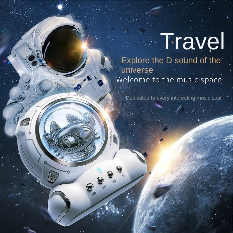 Nuevo diseño Cartoon Space Astronaut Cat Wireless portátil Bluetooth altavoz Altavoz de regalo creativo Mini Soundbox Player