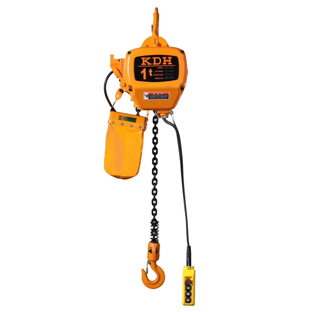 Hhbb High quality/High cost performance  Electric Hoist with Remote Control 1-5 Ton Chain Block Hook Type Lifting Slings