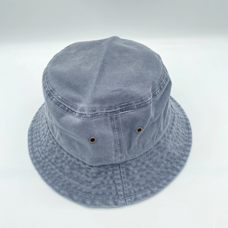 Wholesale Unisex Outdoor Colour Adjustable Washed Women Custom Cotton Cap Foldable Fisherman Bucket Hats