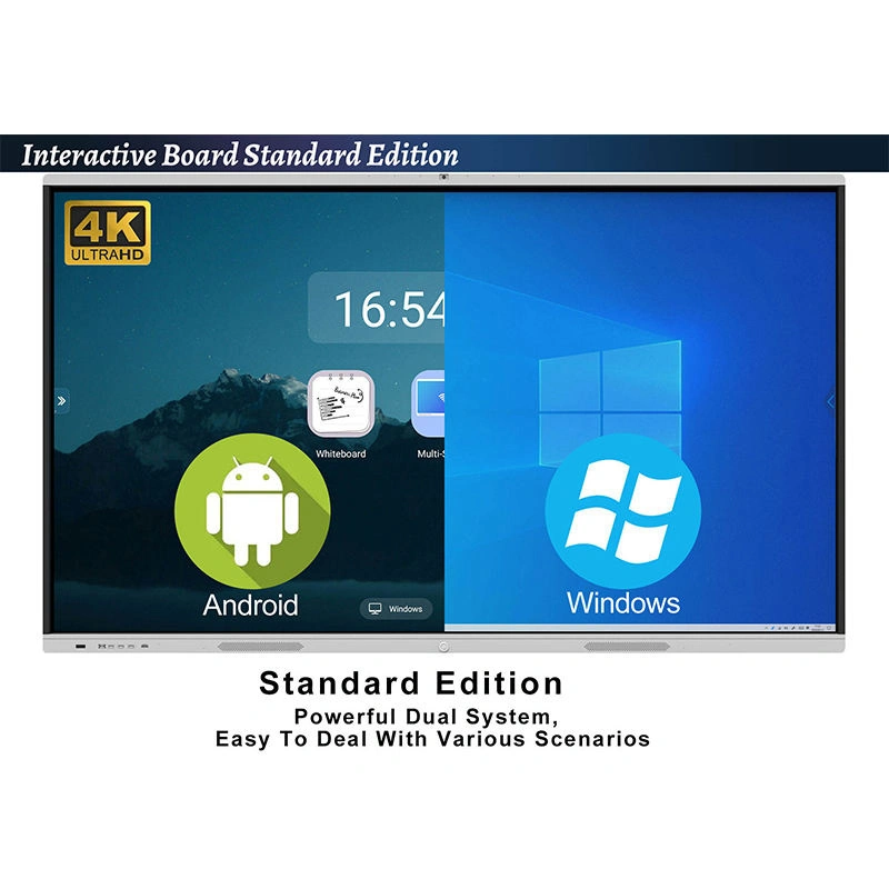 65 Inch Conference 4K Smart Board All in One Interactive Flat Panel Touch Smart Interactive Whiteboard