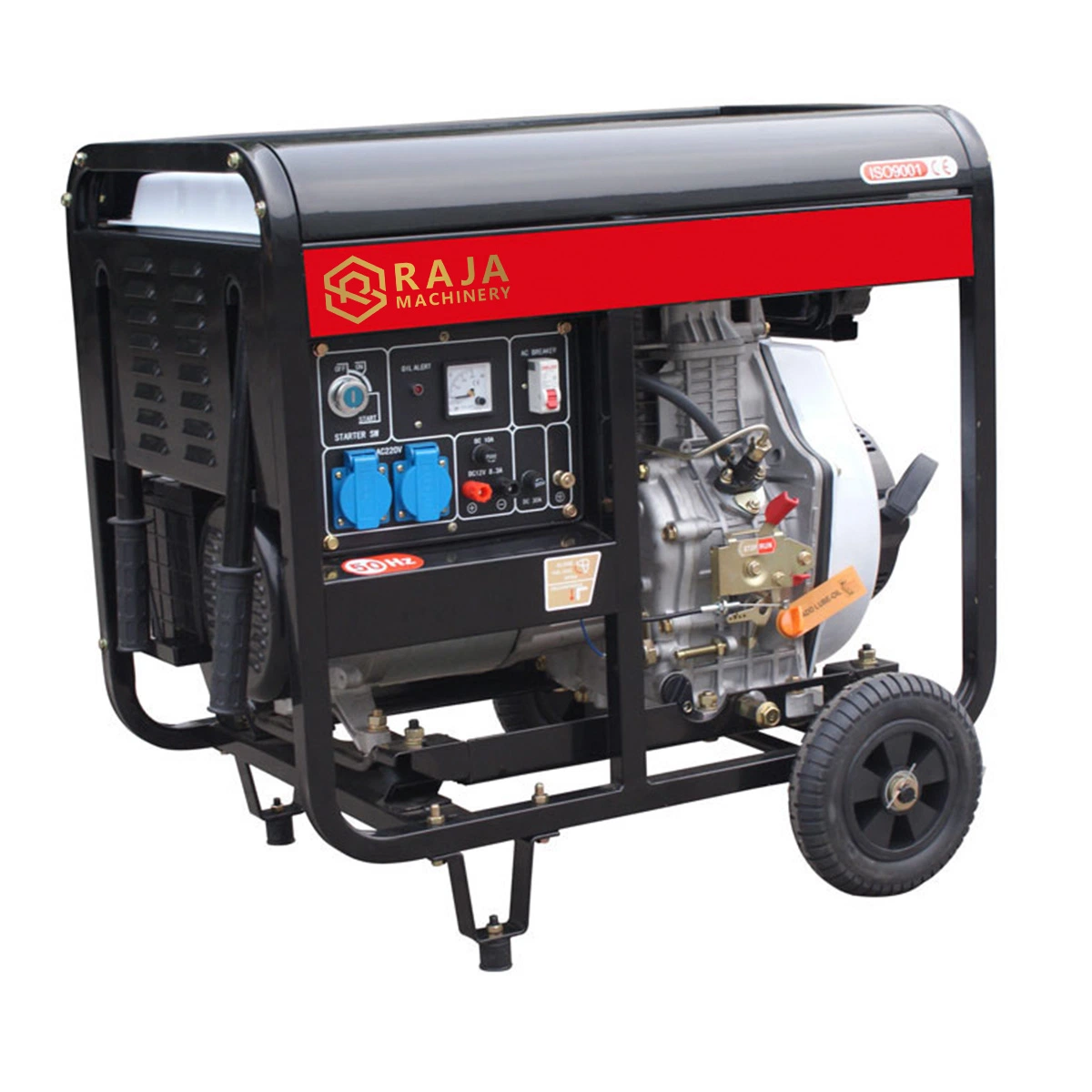 Air Cooled Single Cylinder 3.3KW Open-Type Diesel Generator for Outdoor Electricity Supply