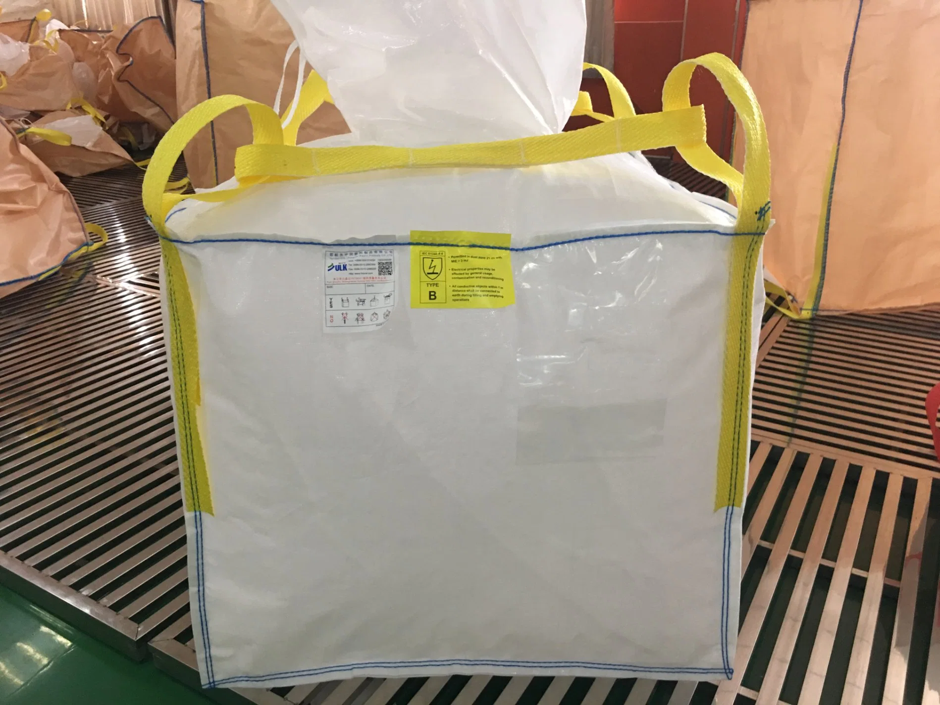 Jumbo Bag Construction 1 Ton Tubular 1.5ton Bulk Container Liner Big PP Maxibag Jumbo Bag for Sand