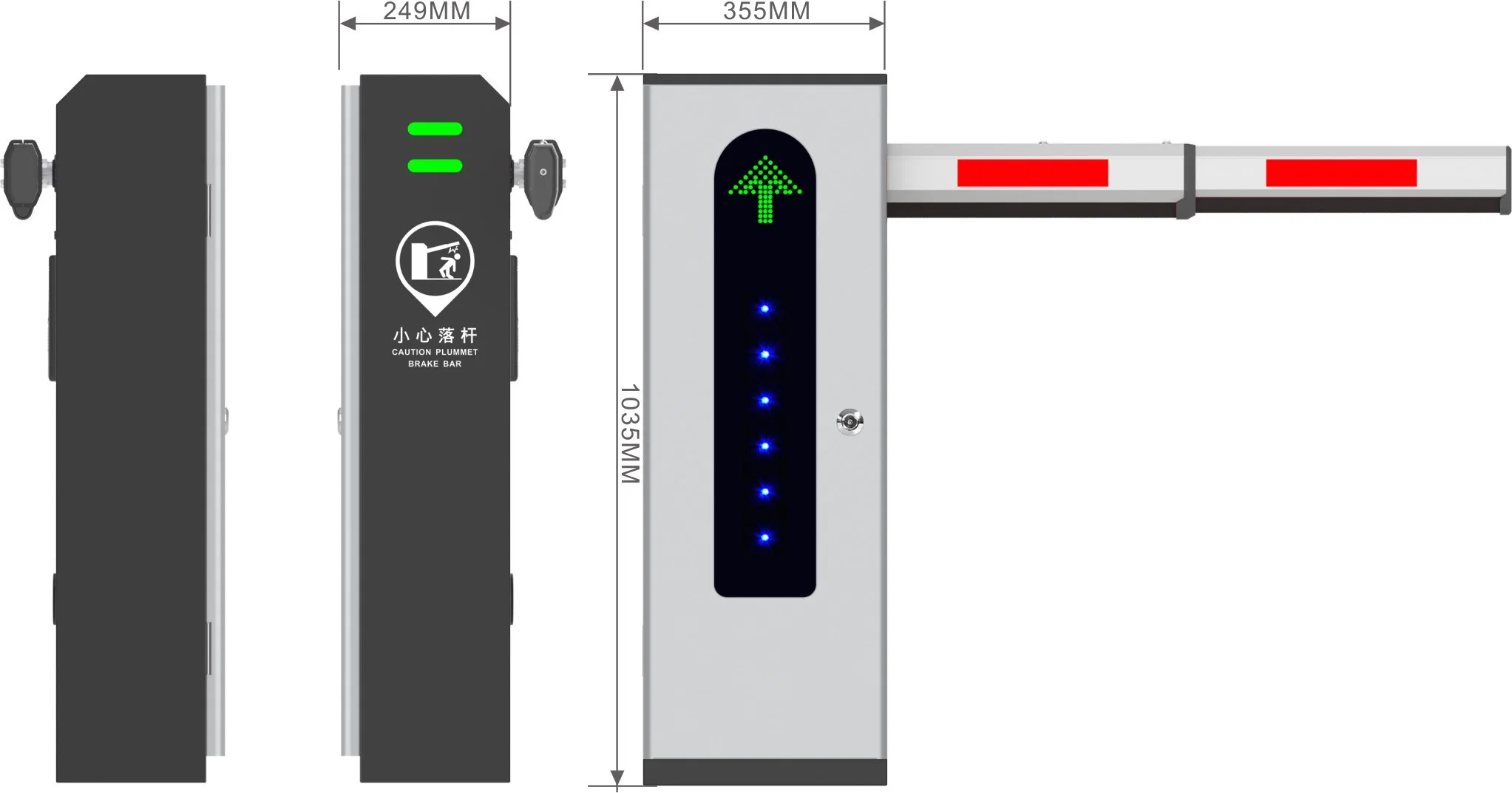 24V Barrier Gate Safe Road Barrier Gate vehículo Parking Boom Barrera para estacionamiento