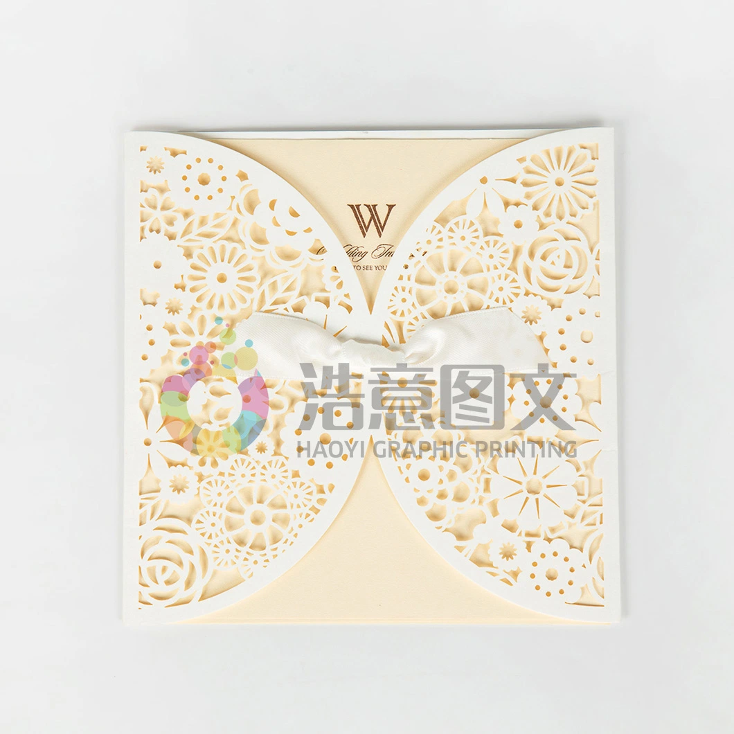 China Wholesale/Supplier Wedding Creative European Laser Engraving Greeting Card Packaging