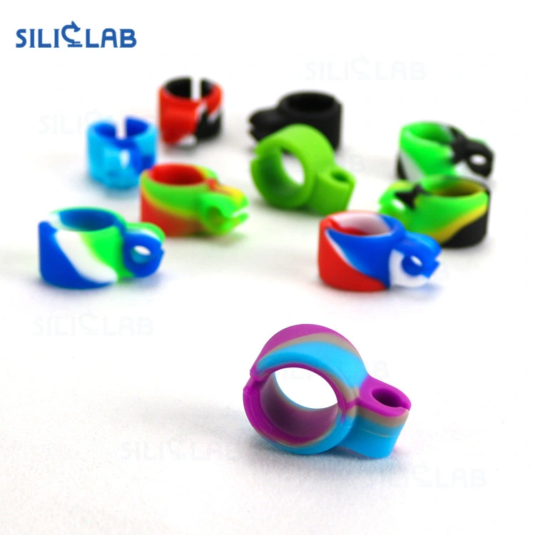 Food Grade Silicone Finger Smoking Ring Creative Design Colorful Convenient Cigarette Holder