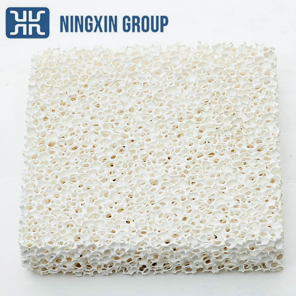 Ningxin mejor Precio Alumina Ceramic Foam Filter for Molten Metal Filtración 10-30ppi grosor 13mm-30mm