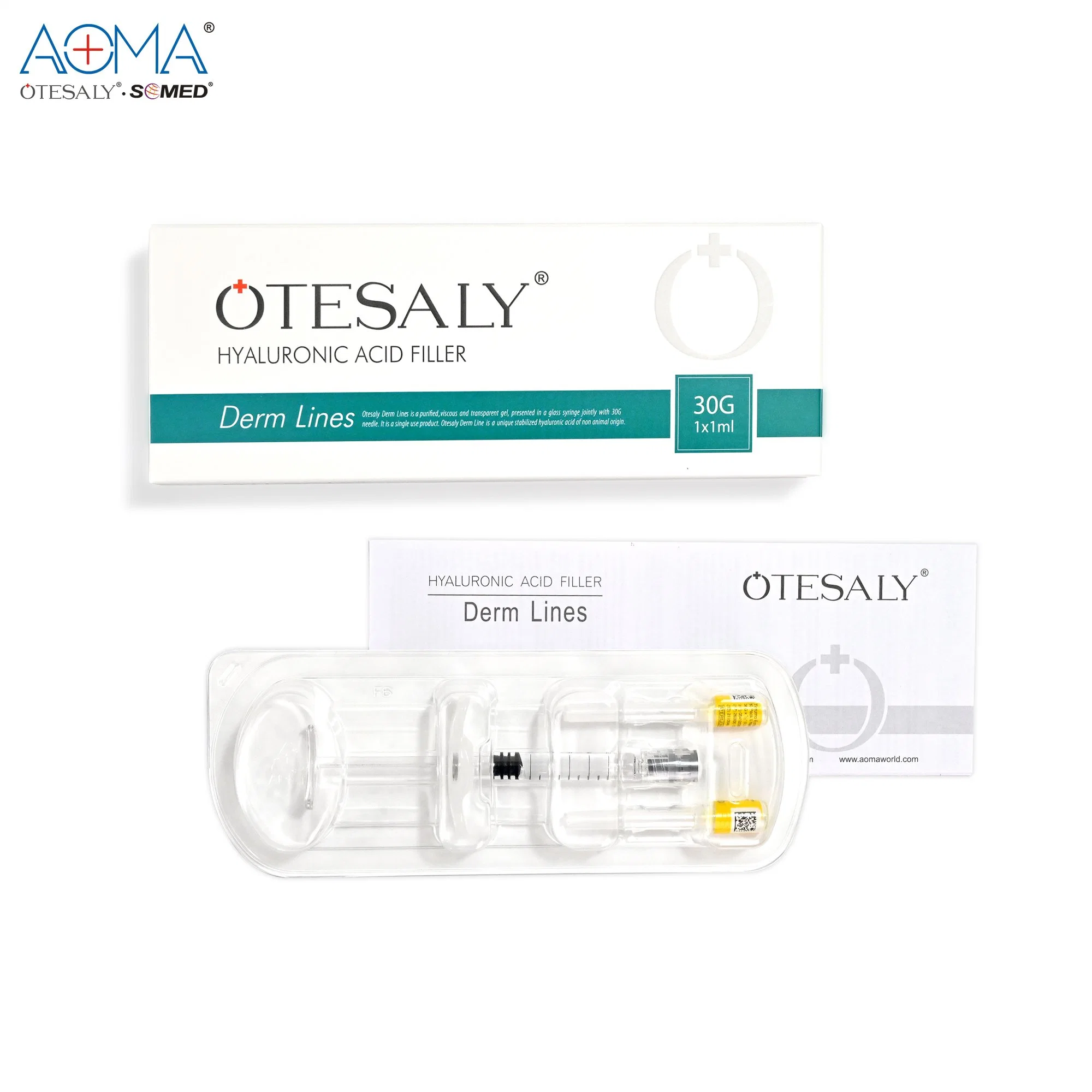 Otesaly 1ml Derm nez Lift peau Booster injection réticulé Acide hyaluronique Hyalgan Prix d'injection poitrine soutireuse