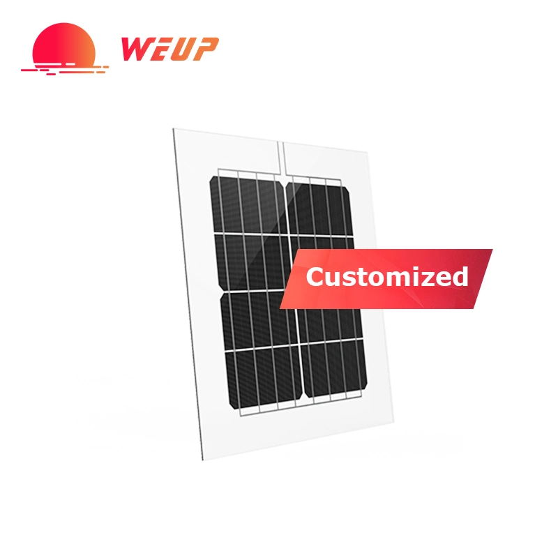 Weup Transparent Customized High Efficiency 360W 370W 380W Building Integrated PV Solar Panel Glass