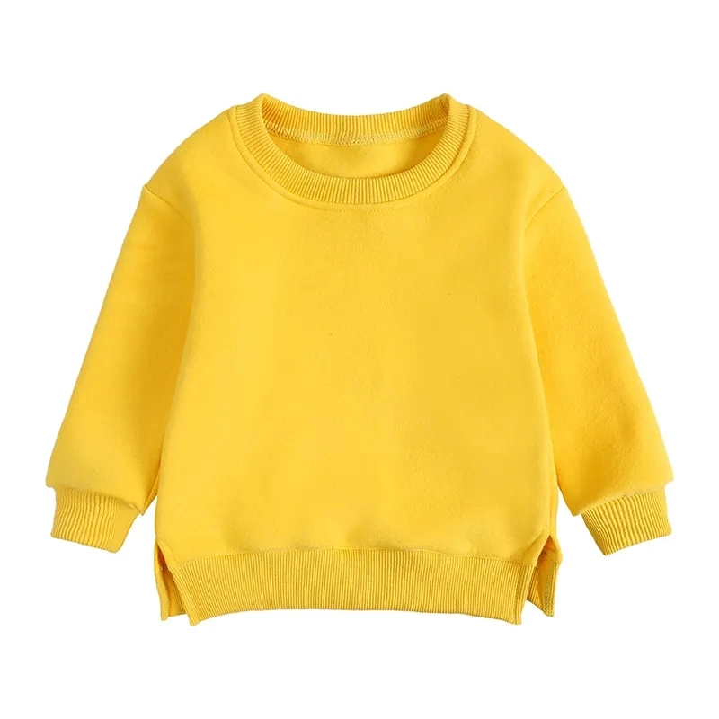 Toddler Boy Girl Sweatshirts Long Sleeve Tee Baby Crewneck Cotton Pullover Kids Apparel