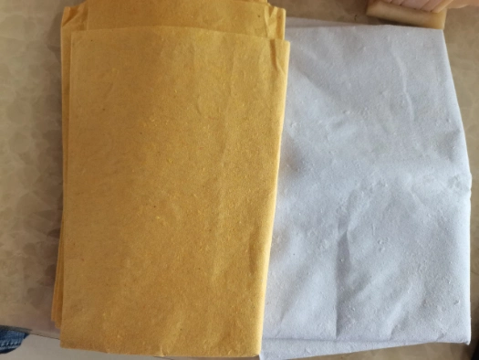 Yellow Color Embroidery Backing Tearaway Fusing Paper