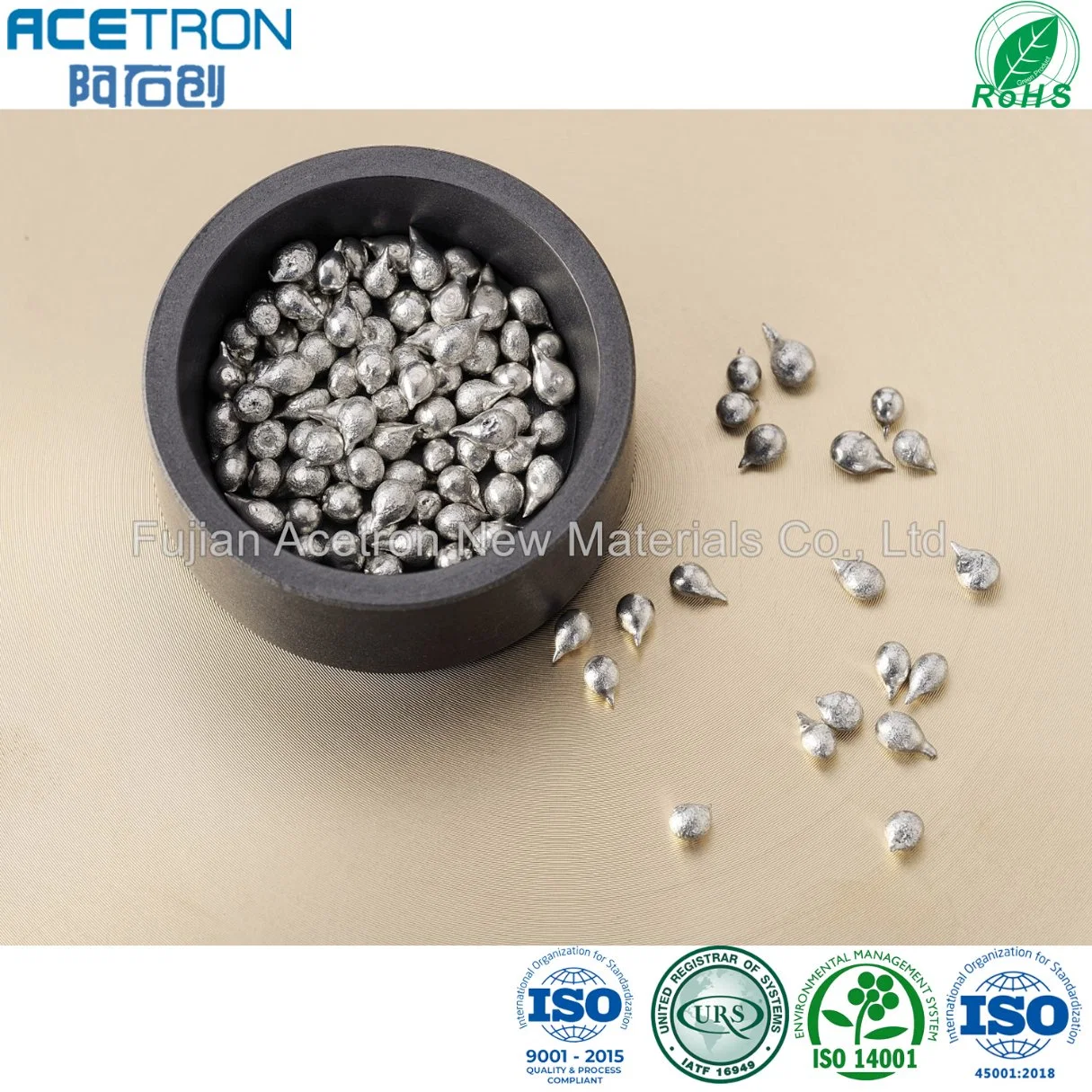 ACETRON High Purity Evaporation Materials Copper Pellets