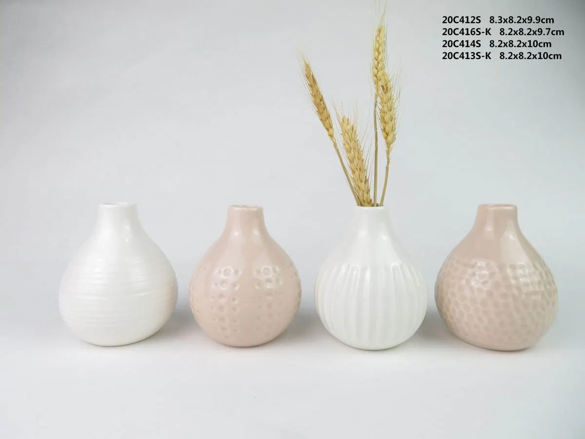 Ceramic Small Onion Vase Set of 3 Table Vase Home Decorations Flower Vase Desktop Center Vase Pieces Creative Home