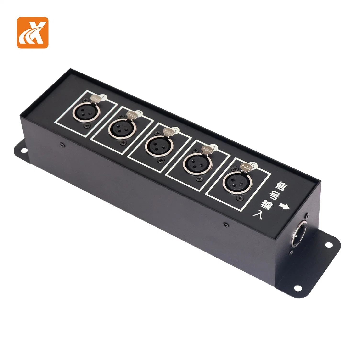 Signal Distributor for Stage Light Through Box Signal Dispenser Portable Distribution Box Industrial Socket Power Outlet