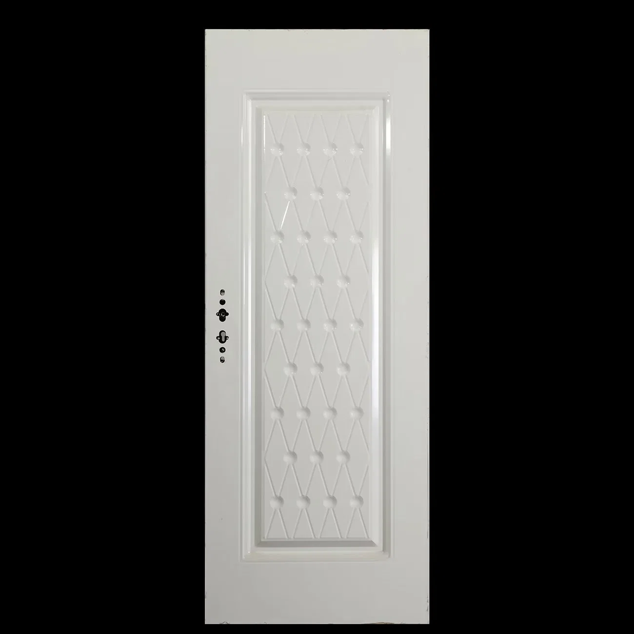 OT Venta 6 Panel Entrada Puerta metálica de Acero con Madera Pino Puerta Jamb