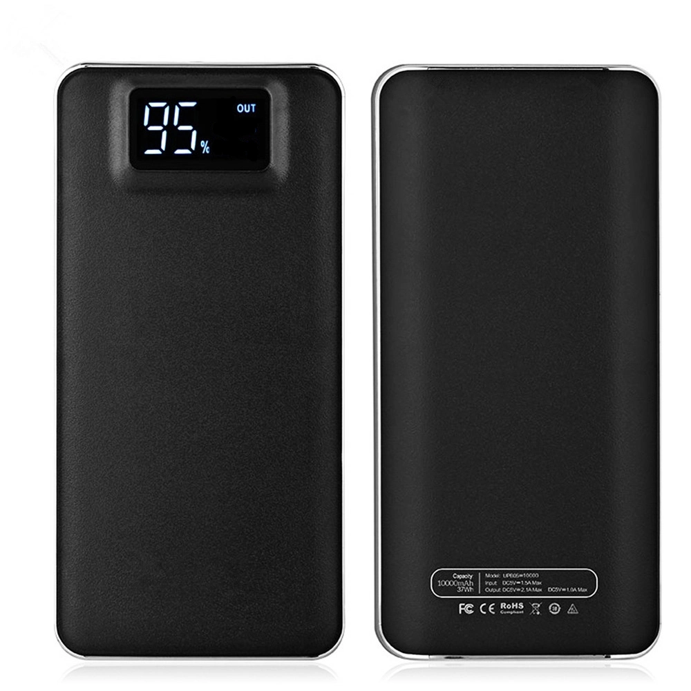 10000mAh Power Pack Dual USB Output LED Display Screen Powerbank