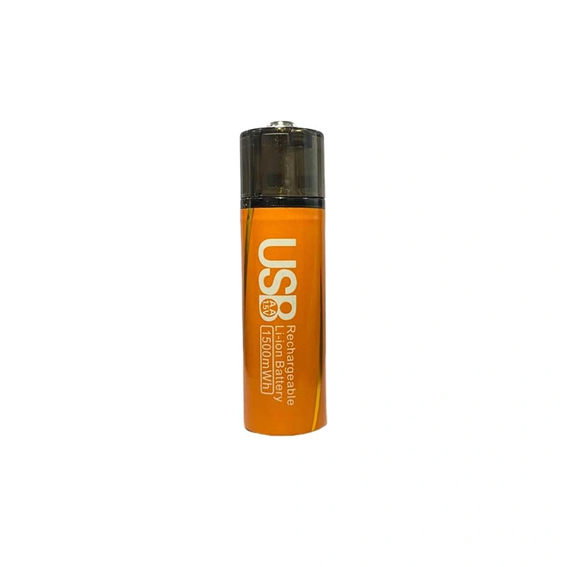 1.5V Lithium Battery Cell 1500mWh AA USB Rechargeable Li-ion Battery