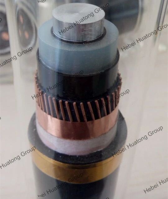 6.35/11kv Single Core 3 Core XLPE Insulation Copper Wire Shield Power Cable