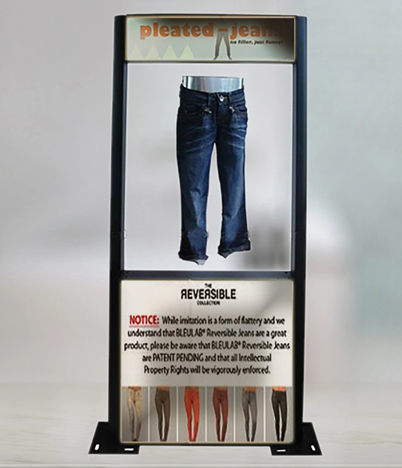 360 Personalisieren Magnetische Levitation Suspension Floating Jean Hosen Hose Trousers Display Steht für Werbung