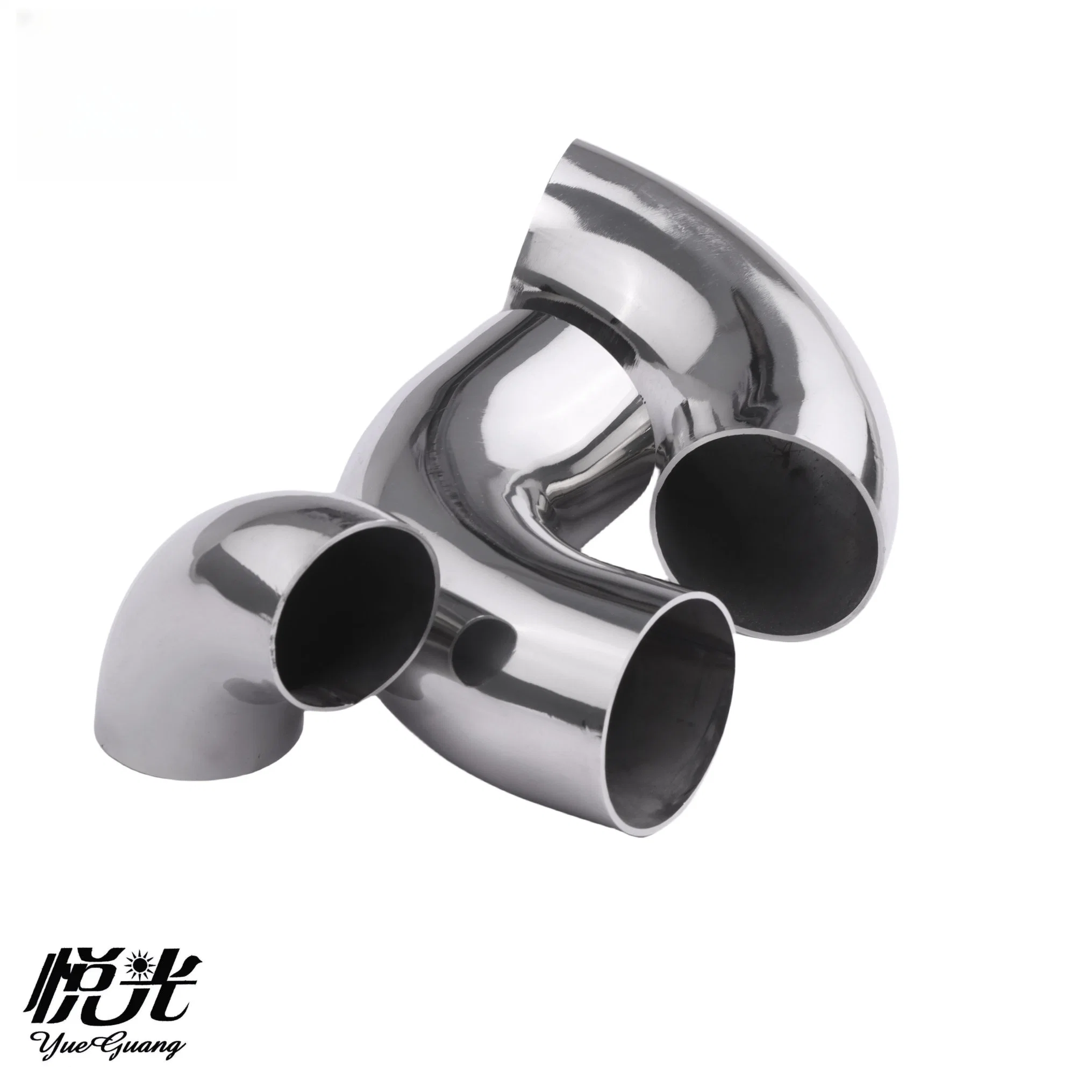 SS304/316 Stainless Steel Handrail 45/90 Degree Butt Welding Industrial Elbows