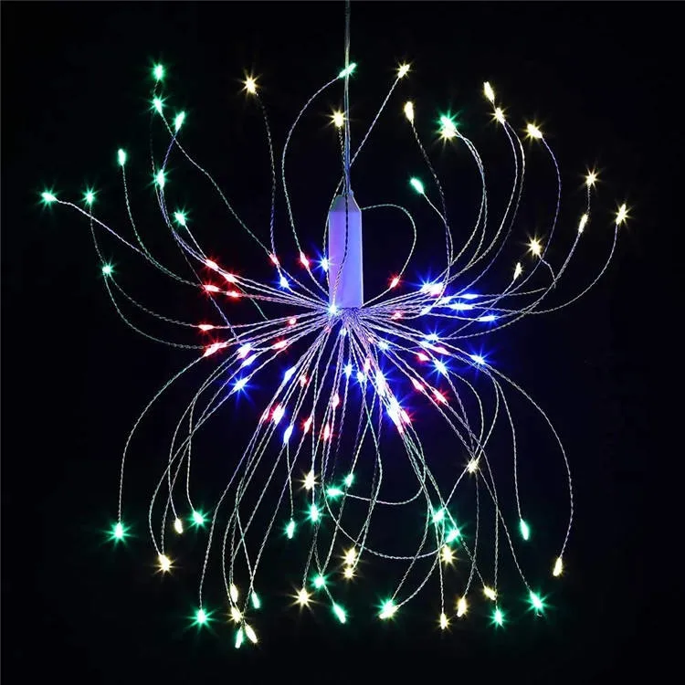 Firework Lamp LED Fairy Copper Wire Lantern String Lights Outdoor Waterproof Romantic Wedding Party Decorative Hanging Lamp
