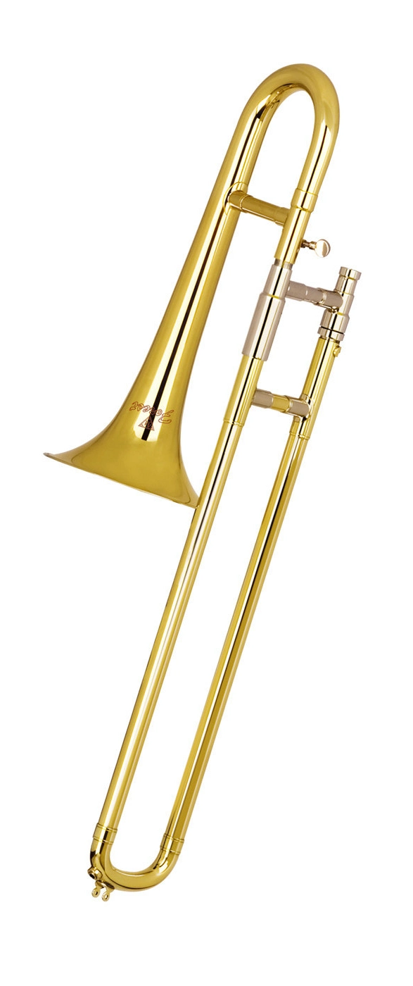 La soprano Bb trombón, acabado en laca de Oro, fabricado en China