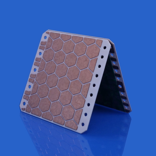 Mo-Mn Metallization Process Metallized 96% 99.6% Alumina Ceramic PCB Board