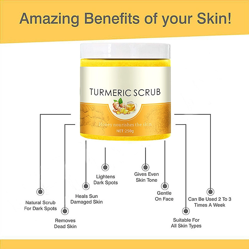 Beauty Cosmetics Skin Care Acne Treatment Exfoliating Face Body Scrubs Turmeric Scrub