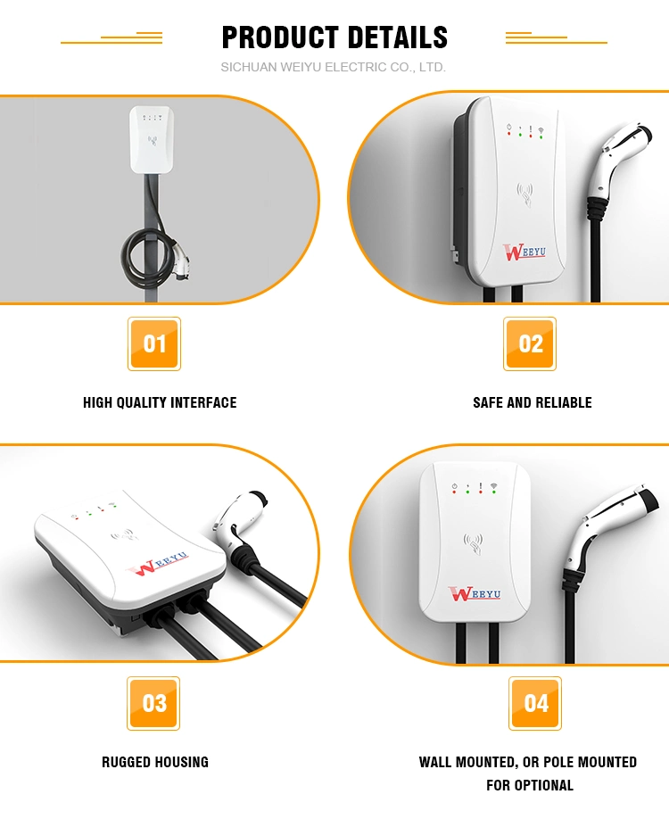 Logiciel CMS et application mobile pour chargeur EV Ccid20 UL Chargeur de voiture 10 kw pour boîtier mural fabriqué en Chine monté au sol Chargeur EV