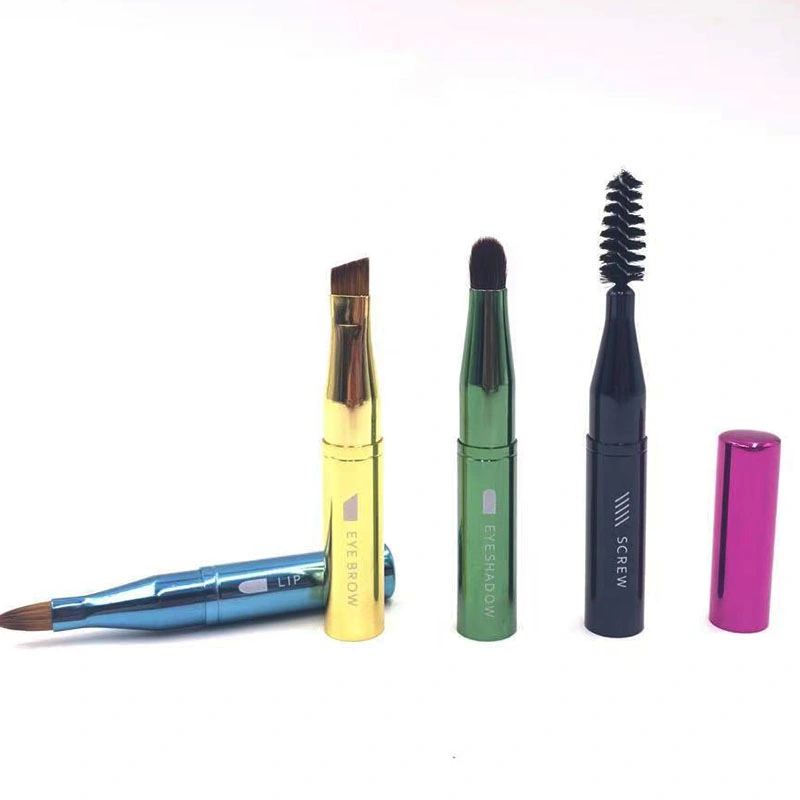 Multi-Function Separable 4 in 1 Eye and Lip Cosmetic Brush Magic Pen Colorful Makeup Tools