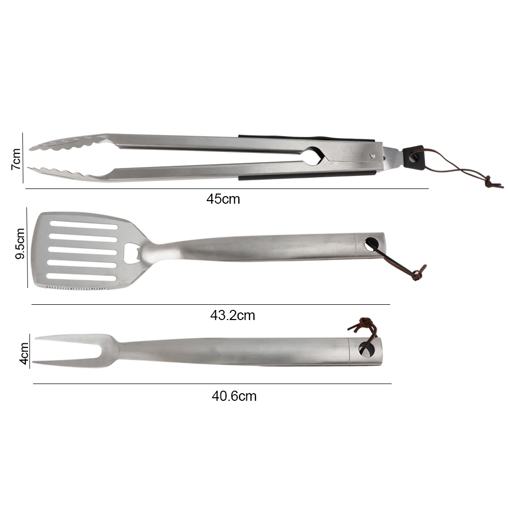 Hip-Home Stainless Steel BBQ Tools Set Fork Food Tong BBQ Grill Set