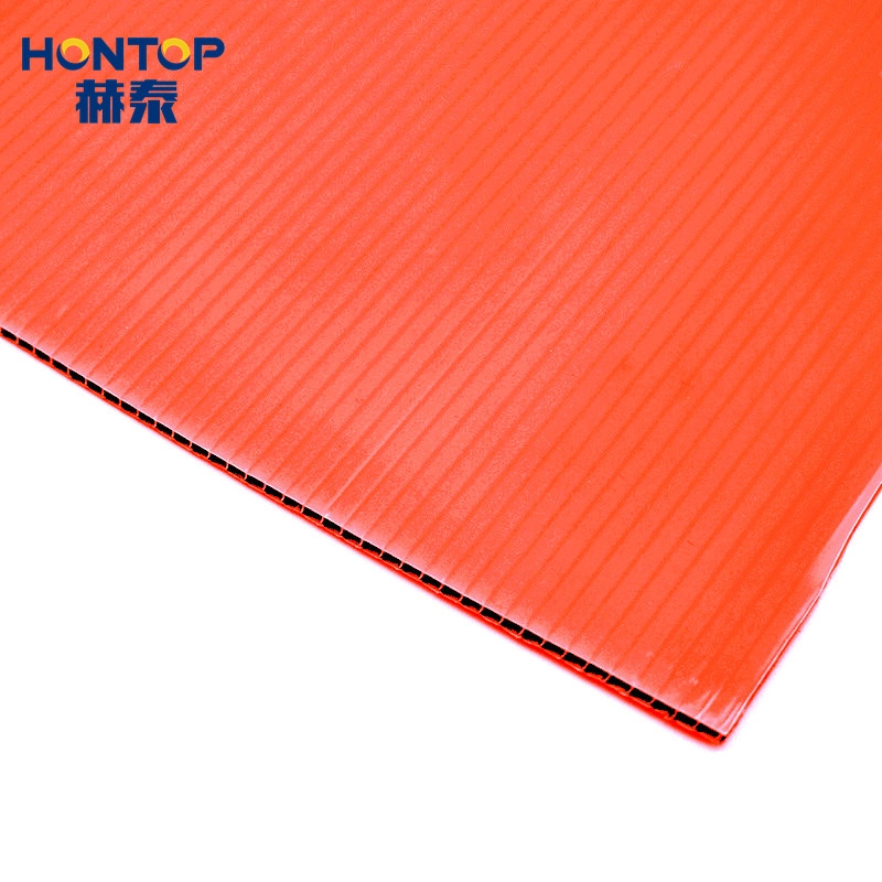 6mm Thick Customized Folding Box Unbreakable Waterproof Inkjet Printing Twin Wall Corrugated PP Plastic Sheet