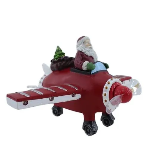 Wholesale/Supplier Resin Christmas Toys Decoration with LED Lights Santa Crafts