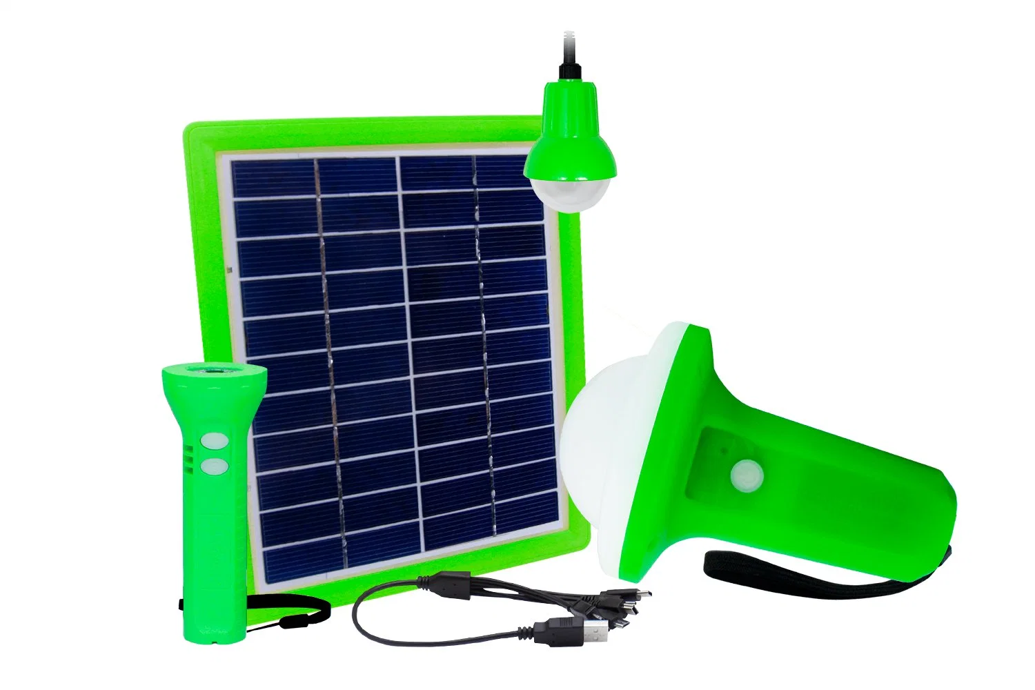 Portable Solar Lighting Kit for Indoor and Outdoor Use