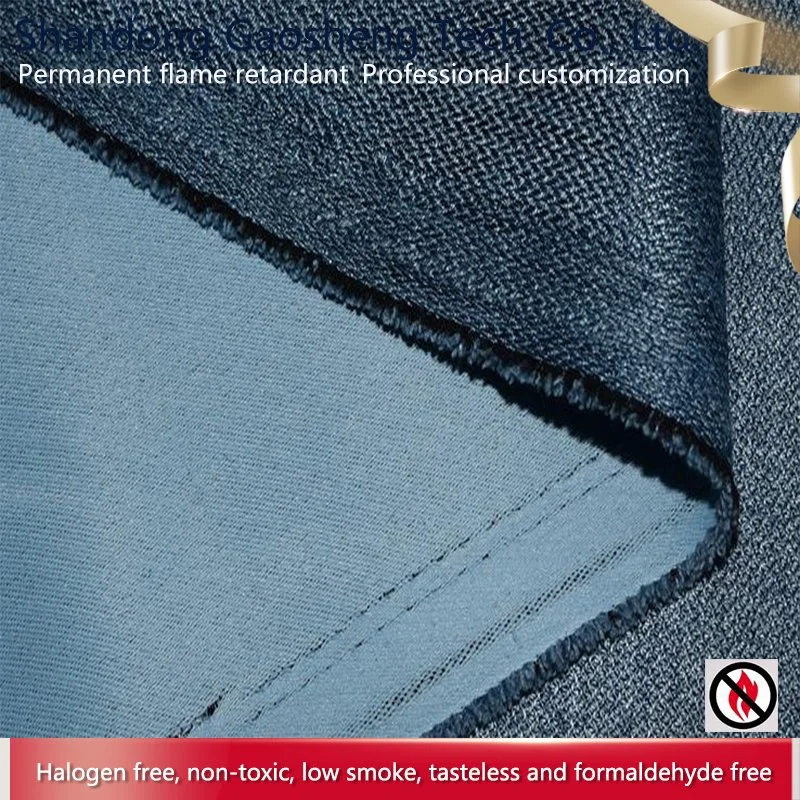 Ropa de cama con textura de arpillera como cortina de oscurecimiento Cortina Fire-Retardant sólido tejido de la decoración del hogar